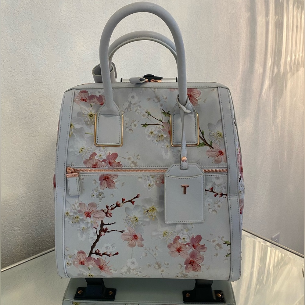 Authentic Ted Baker Alayaa Cherry Blossom Two-Wheel Travel Carry On
